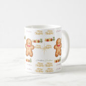 red Christmas  happy day and Christmas コーヒーマグカップ (正面右)