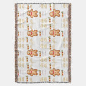 red Christmas  happy day and Christmas スローブランケット (正面縦)