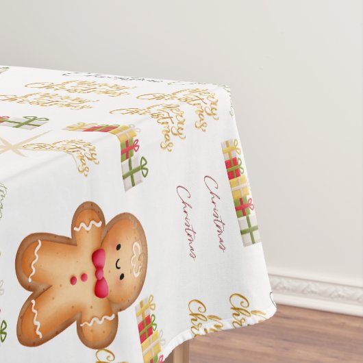 red Christmas  happy day and Christmas テーブルクロス (インサイチュ)