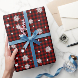 Red Christmas Pattern ラッピングペーパー
