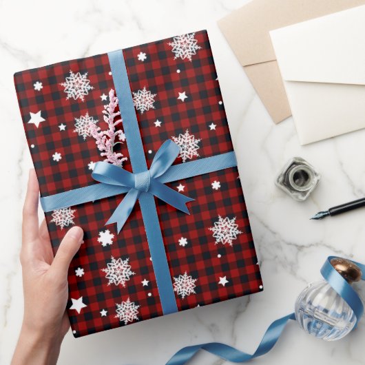 Red Christmas Pattern  ラッピングペーパー (ギフト)