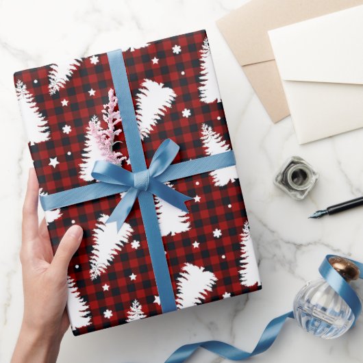 Red Christmas Pattern  ラッピングペーパー (ギフト)