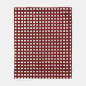 Red Christmas Pattern Fleece Blanket フリースブランケット (正面)