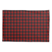 Red Christmas Pattern Fleece Blanket 枕カバー (裏面)