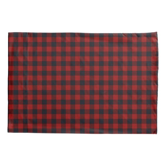 Red Christmas Pattern Fleece Blanket 枕カバー (裏面)