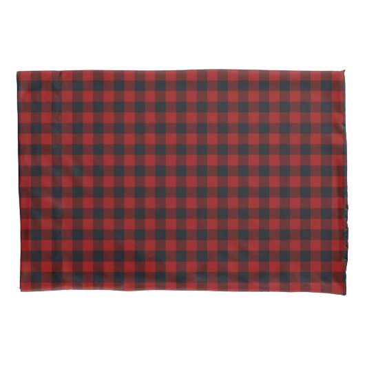 Red Christmas Pattern Fleece Blanket 枕カバー (正面)