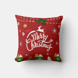 red christmas pillow クッション
