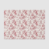 Red Christmas Santa Toile 薄葉紙 (正面)