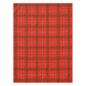 Red Christmas Tartan Plaid Pattern Design テーブルクロス (正面)