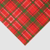 Red Christmas Tartan Plaid Pattern Design  薄葉紙 (詳細)