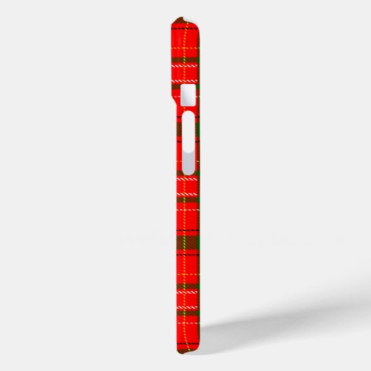 Red Christmas Tartan Plaid Pattern Design  Case-Mate iPhoneケース (裏面 / 左)