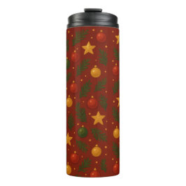 Red Christmas Thermal Tumbler – Festive Holiday  タンブラー