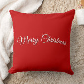 Red Christmas Throw Pillow クッション (ブランケット)
