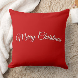 Red Christmas Throw Pillow クッション