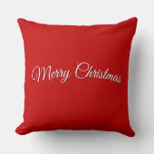 Red Christmas Throw Pillow クッション (正面)