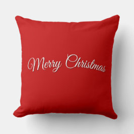 Red Christmas Throw Pillow クッション