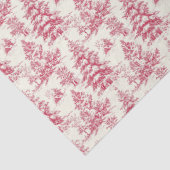 Red Christmas Toile Wrapping Paper 薄葉紙 (詳細)