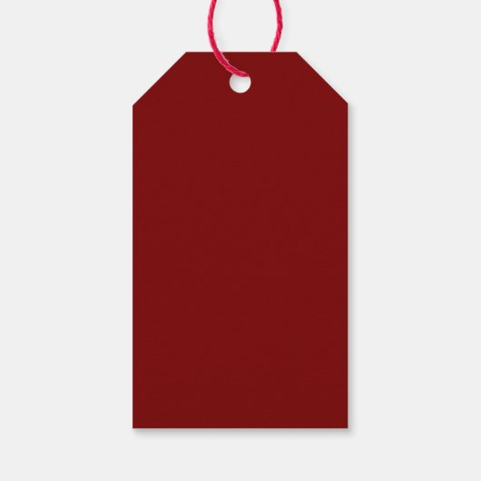 Red Christmas Tree ギフトタグ (裏面)
