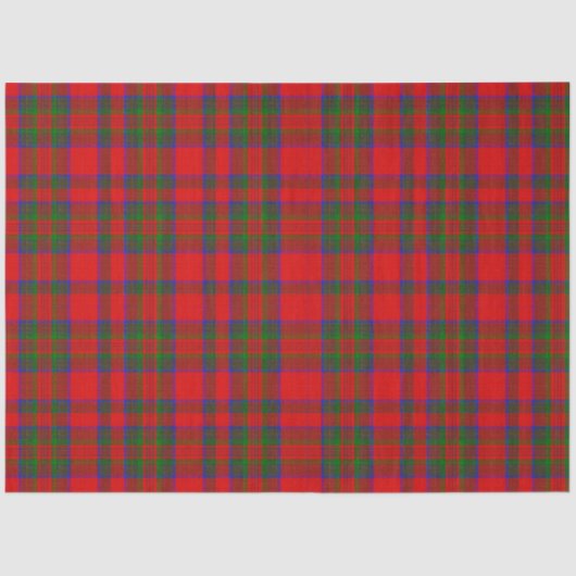 Red Christmas Wool Texture Plaid 薄葉紙 (正面)