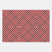 red chritmas happy day candy background ラッピングペーパーシート (正面2)