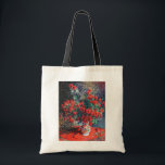 Red Chrysanthemum, Monet トートバッグ<br><div class="desc">Oscar-Claude Monet (14 November 1840 – 5 December 1926) was a French painter, a founder of French Impressionist painting and the most consistent and prolific practitioner of the movement's philosophy of expressing one's perceptions before nature, especially as applied to plein air landscape painting. The term ""Impressionism"" is derived from the...</div>