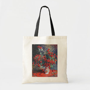 Red Chrysanthemum, Monet トートバッグ