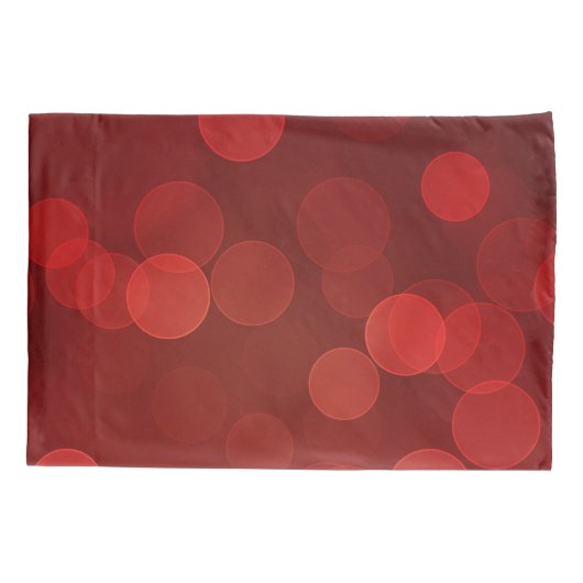 Red circle Pillowcase  枕カバー (裏面)