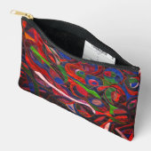 Red circles アクセサリーポーチ (見開き)