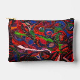 Red circles アクセサリーポーチ