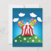 Red Circus Tent Invitations 招待状 (正面)