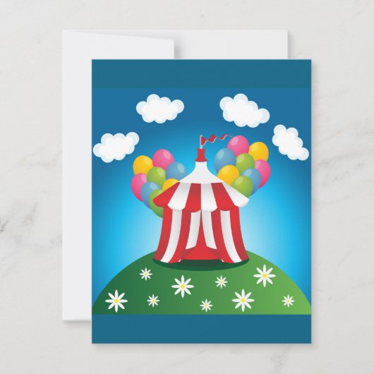 Red Circus Tent Invitations 招待状 (正面)