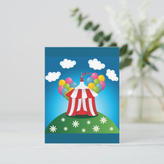 Red Circus Tent Invitations 招待状 (スタンド正面)