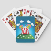 Red Circus Tent Playing Cards トランプ (裏面)