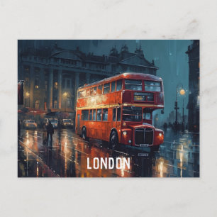 Red City Bus in Londonはがき ポストカード