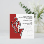 Red Class of 2017写真卒業 招待状 (スタンド正面)