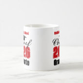 Red Class of 2026 Graduation Keepsake コーヒーマグカップ (中央)