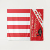 Red Class Reunion Photo Backdrop タペストリー (正面(横))