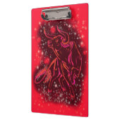 Red Clipboard Bull ランニングLouns At Starry Night クリップボード (左)