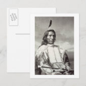 Red Cloud Chief (1822-1909) 1880 （b/w写真） ポストカード (正面/裏面)