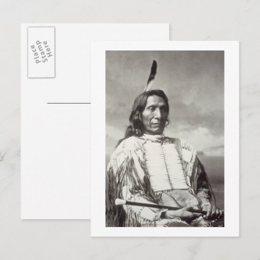 Red Cloud Chief (1822-1909) 1880 （b/w写真） ポストカード (正面/裏面)