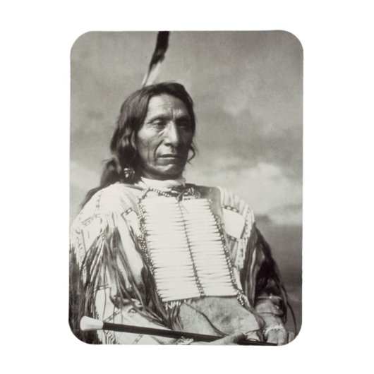 Red Cloud Chief (1822-1909) 1880 （b/w写真） マグネット (縦)