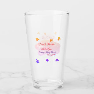 Red clouds twinkle Twinkle Little Star baby shower タンブラーグラス