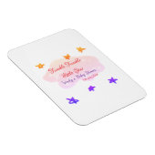 Red clouds twinkle Twinkle Little Star baby shower マグネット (右側)