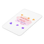 Red clouds twinkle Twinkle Little Star baby shower マグネット (左側)