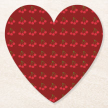 Red Coastersのさくらんぼ(Set of 6)