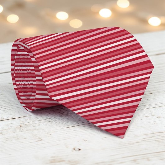 Red Color Stripes Necktie ネクタイ