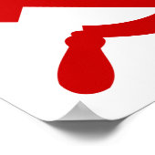 Red Communism hammer and sickle ポスター (角)