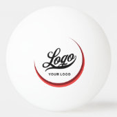 Red Company モダン Logo Business Branded Team 卓球ボール (裏面)