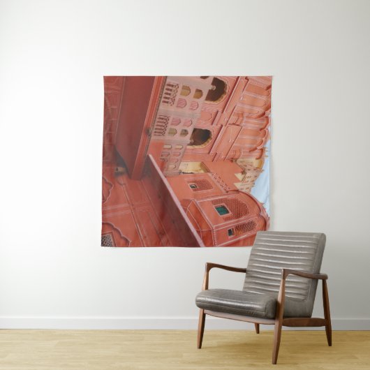 RED CONCRETE BUILDING タペストリー (インサイチュ(横))