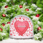 Red Confetti Hearts Personalized (クリスマス)